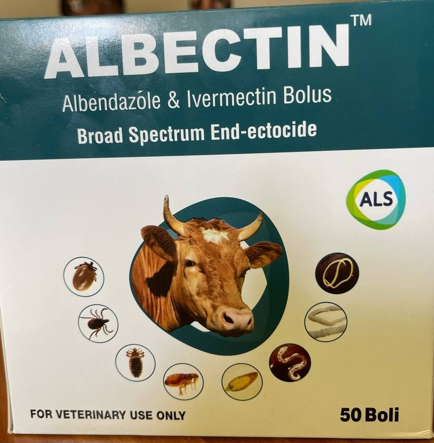 Albectin albendazole and ivermectin bolus